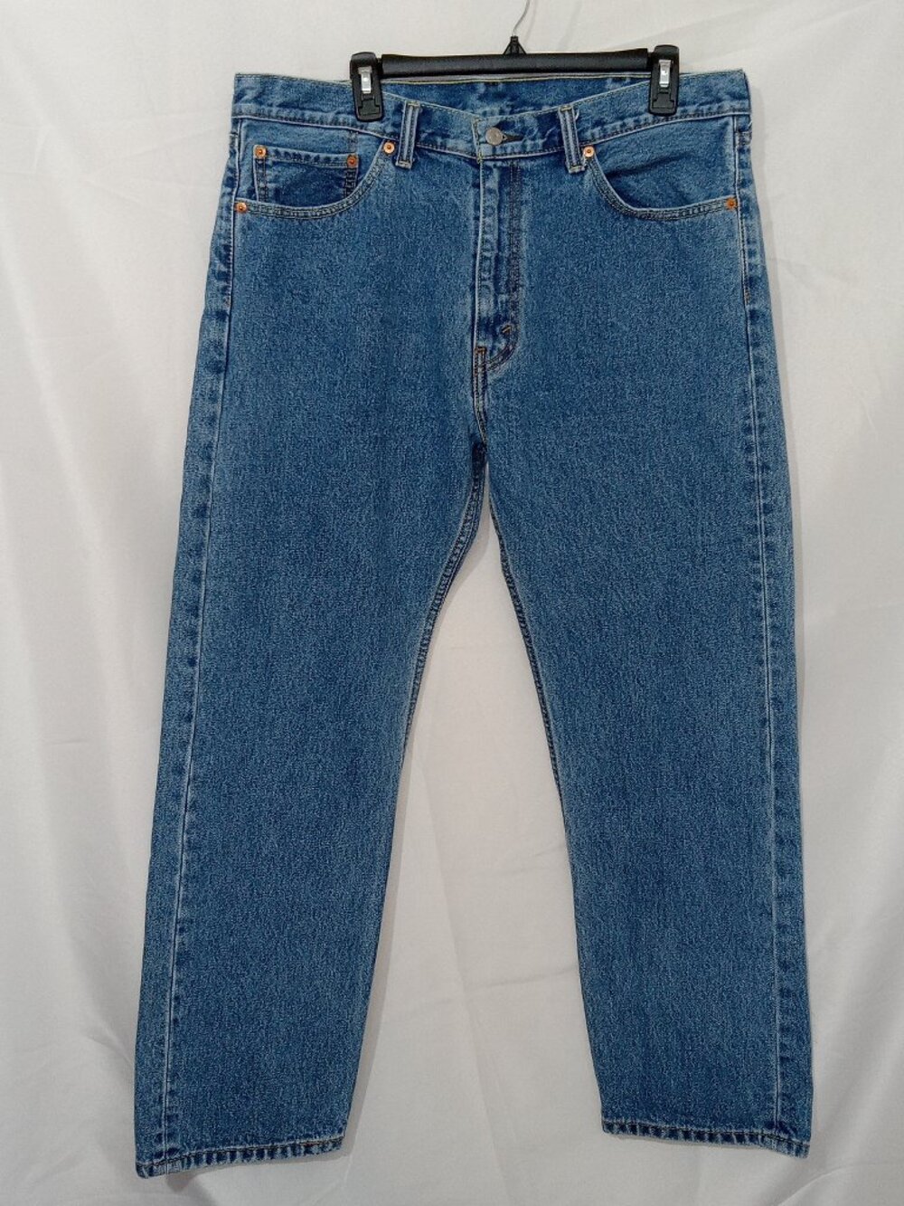 Levi's 505 Jeans Mens 38x30 Blue Straight Leg Classic Fit Denim